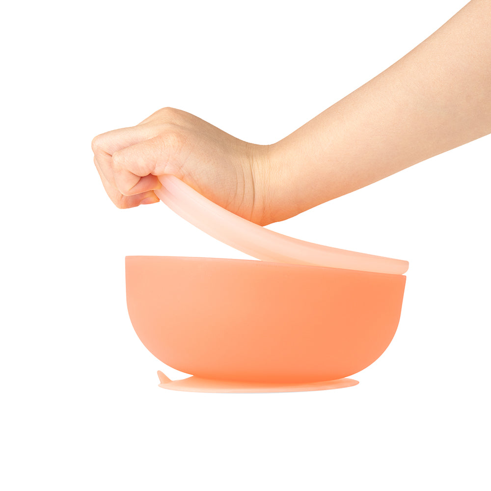 Olababy Suction Bowl with Lid for Mess-Free Self-Feeding