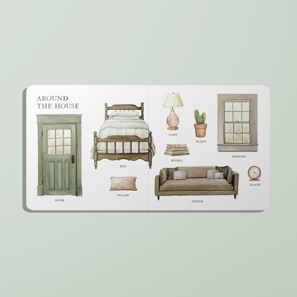 Our Big Book of First Words: Speech Therapist-Designed Board Book with 100+ First Words for Ages 0-3