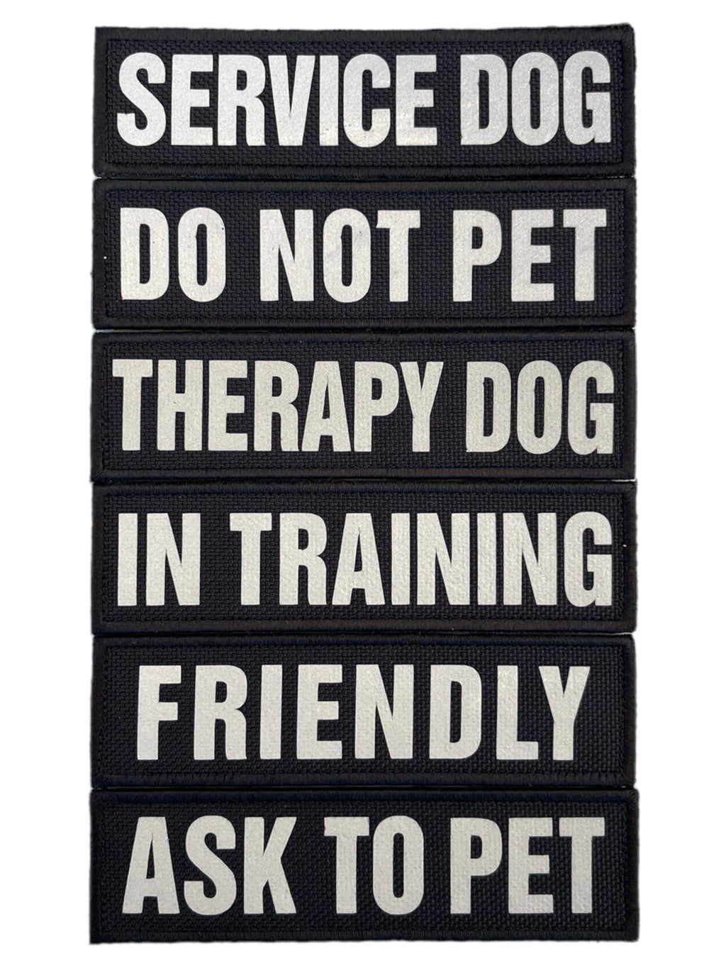 REFLECTIVE HIGH VISIBILITY BLACK Tag Patch