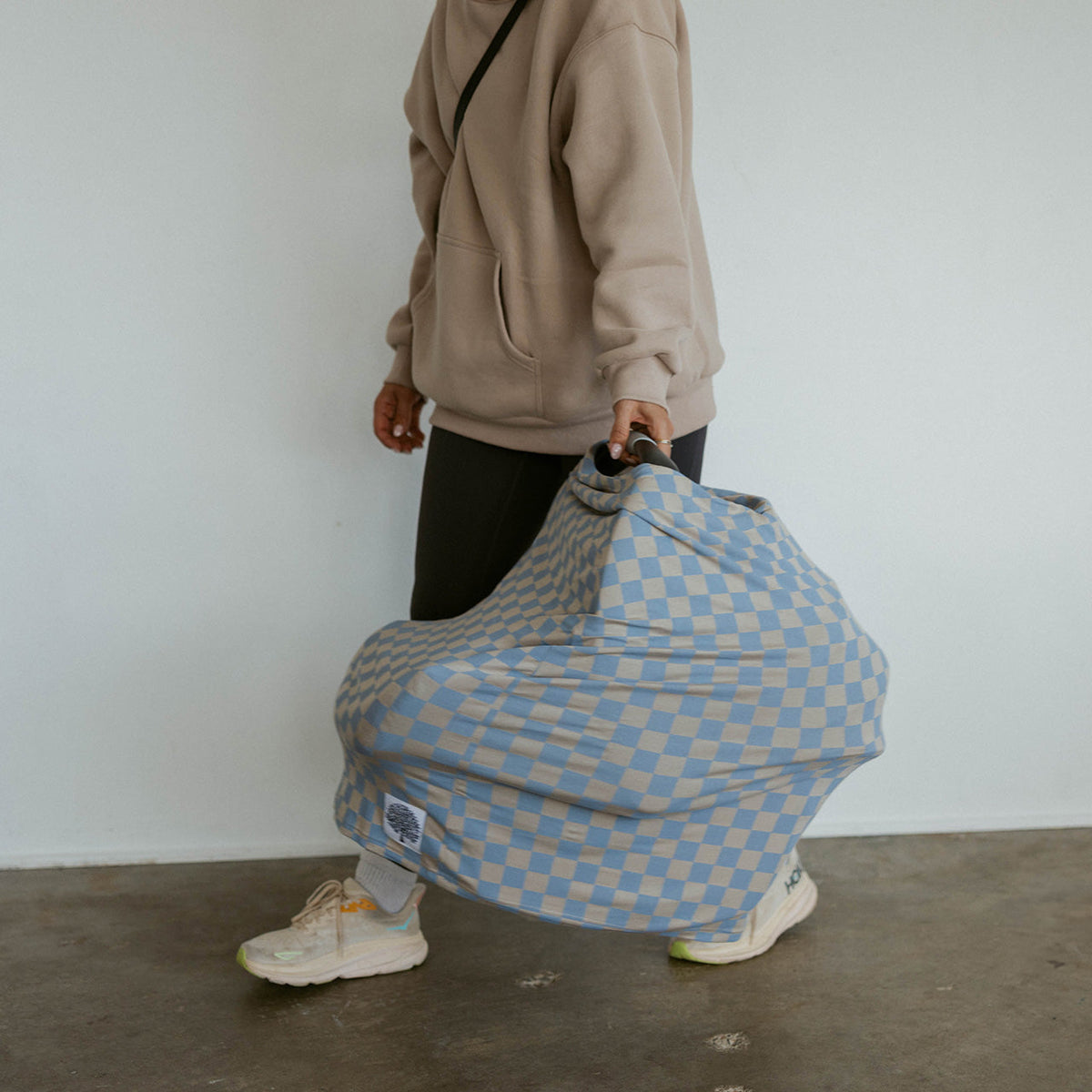 Multi-use Cover, Stormy Blue Checker