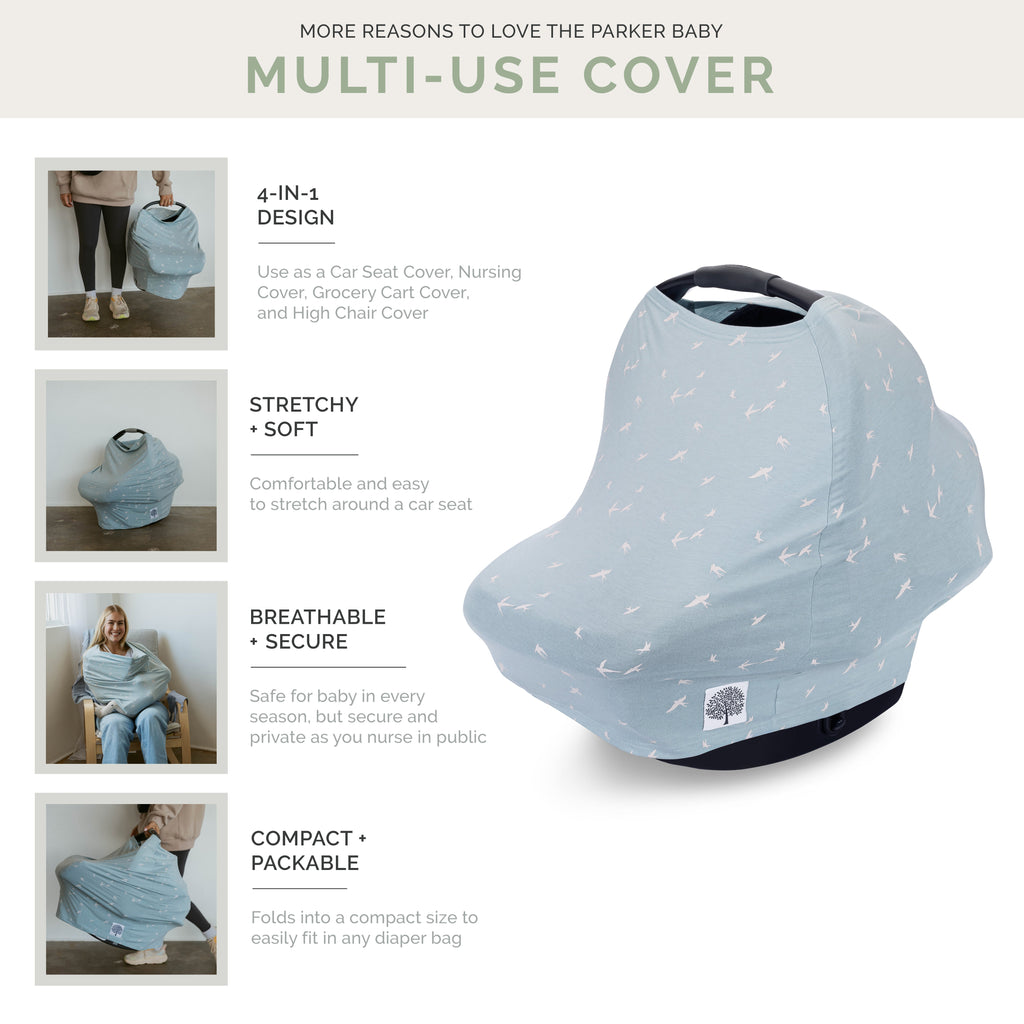 Multi-use Cover, Stormy Blue Checker